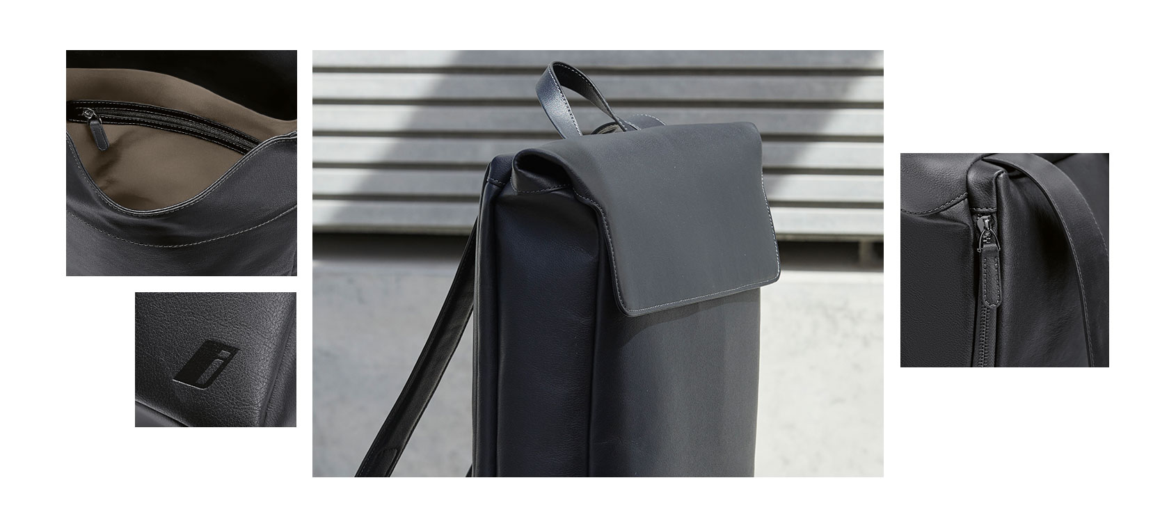BMW i Backpack made of ‘Appleskin’. BMW i Backpack made of ‘Appleskin’.